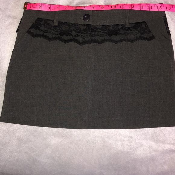 Lace Detail Mini Skirt - Picture 2 of 6